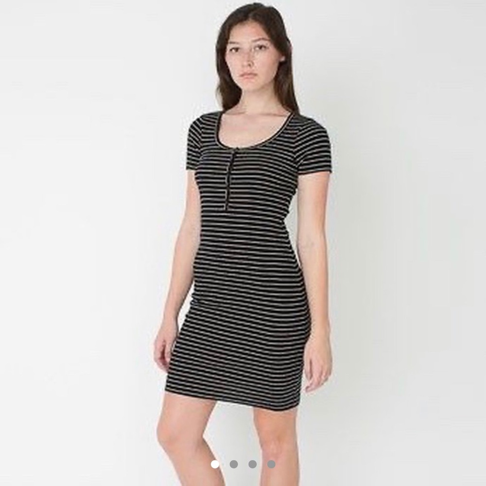 American apparel striped dress